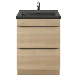 GoodHome Plan vasque noir Nira 60 cm* Plan Simple Vasque