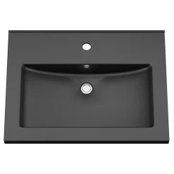 GoodHome Plan vasque noir Nira 60 cm* Plan Simple Vasque