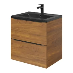 GoodHome Plan vasque noir Nira 60 cm* Plan Simple Vasque