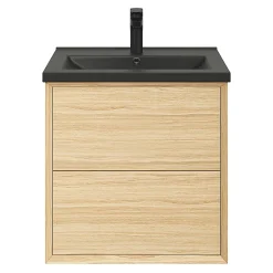 GoodHome Plan vasque noir Nira 60 cm* Plan Simple Vasque