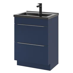 GoodHome Plan vasque noir Nira 60 cm* Plan Simple Vasque