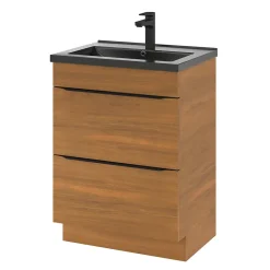GoodHome Plan vasque noir Nira 60 cm* Plan Simple Vasque