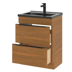 GoodHome Plan vasque noir Nira 60 cm* Plan Simple Vasque