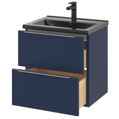 GoodHome Plan vasque noir Nira 60 cm* Plan Simple Vasque