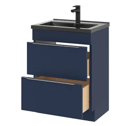 GoodHome Plan vasque noir Nira 60 cm* Plan Simple Vasque