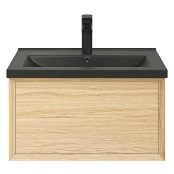 GoodHome Plan vasque noir Nira 60 cm* Plan Simple Vasque