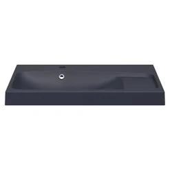GoodHome Plan vasque noir Mila 80 cm* Plan Simple Vasque