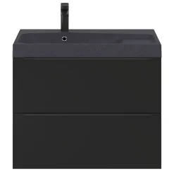 GoodHome Plan vasque noir Mila 80 cm* Plan Simple Vasque