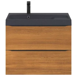 GoodHome Plan vasque noir Mila 80 cm* Plan Simple Vasque
