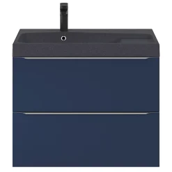 GoodHome Plan vasque noir Mila 80 cm* Plan Simple Vasque