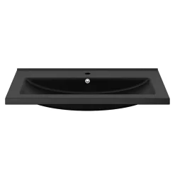 GoodHome Plan vasque noir Nira 80 cm