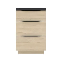 Plan vasque noir mat en résine l.60 cm, Pamili