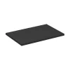 Meublorama Plan vasque noir SAVIA 80 cm Plateau de 80 cm pour meuble sous vasque