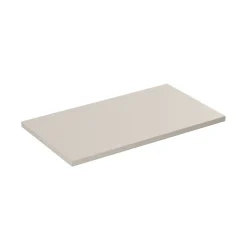 Meublorama Plan vasque NOXERA 80 cm Beige mat À poser Design élégant et compact* Plan Double Vasque