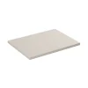Meublorama Plan vasque NOXERA 60 cm Beige mat À poser Finition résistante en MDF* Plan Double Vasque