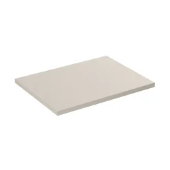 Meublorama Plan vasque NOXERA 60 cm Beige mat À poser Finition résistante en MDF* Plan Double Vasque