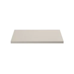 Meublorama Plan vasque NOXERA 60 cm Beige mat À poser Finition résistante en MDF* Plan Double Vasque