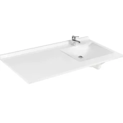 Cuisibane Plan vasque RESIPLAN - 124 cm avec vasque déportée à droite
