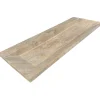 C-Negoce Plan vasque simple marron en travertin Provence - 120 x 45 x 10 cm -* Plan Simple Vasque