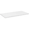 Meublorama Plan vasque VANO Blanc alpin L80 x P40 x H2 cm Elégance à poser en MDF mat* Plan Double Vasque