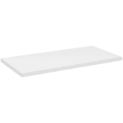 Meublorama Plan vasque VANO Blanc alpin L80 x P40 x H2 cm Elégance à poser en MDF mat* Plan Double Vasque