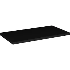 Meublorama Plan vasque VANO L70 x P40 cm Noir mat À poser Elégance et praticité* Plan Double Vasque
