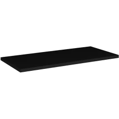 Meublorama Plan vasque VANO L90 x P40 cm Noir mat À poser Elément moderne pour meuble sous vasque* Plan Double Vasque