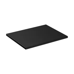 Meublorama Plan vasque VANTA 60 cm noir Plateau compact pour meuble sous vasque* Plan Double Vasque