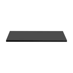 Meublorama Plan vasque VANTA 80 cm noir Plateau pour meuble sous vasque