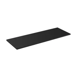 Meublorama Plan vasque VANTA 160 cm noir Plateau grande longueur pour meuble sous vasque* Plan Double Vasque