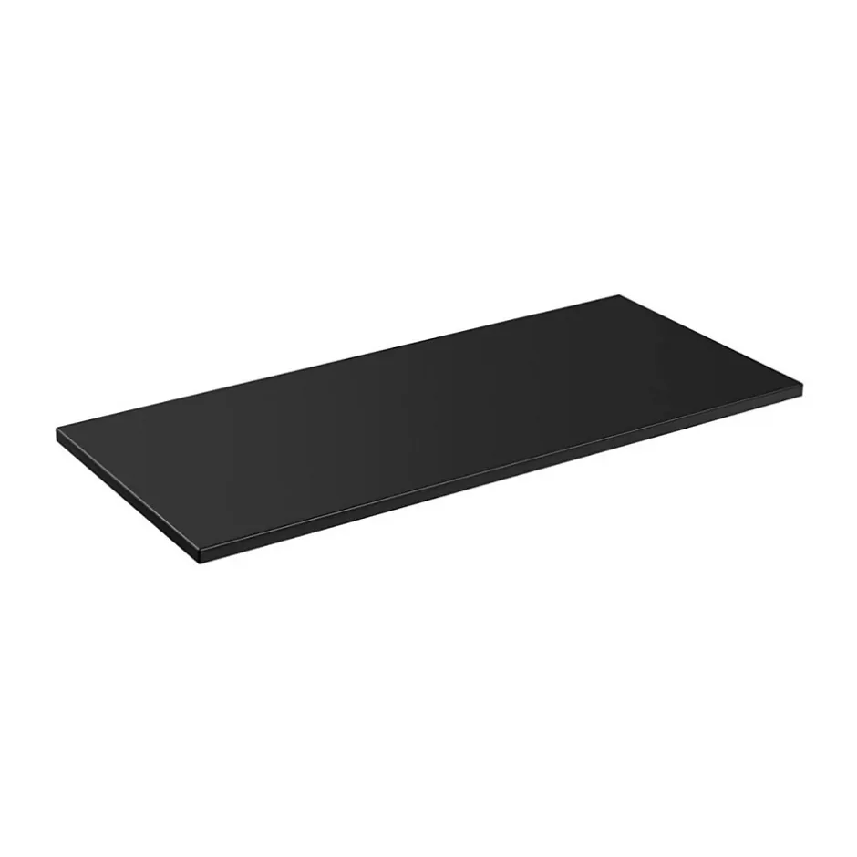 Meublorama Plan vasque VANTA 120 cm noir Plateau pour meuble sous vasque