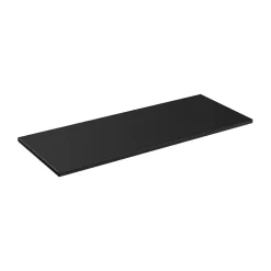 Meublorama Plan vasque VANTA 140 cm noir Plateau grande largeur pour meuble sous vasque