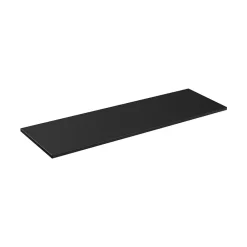 Meublorama Plan vasque VANTA 180 cm noir Plateau XXL pour meuble sous vasque