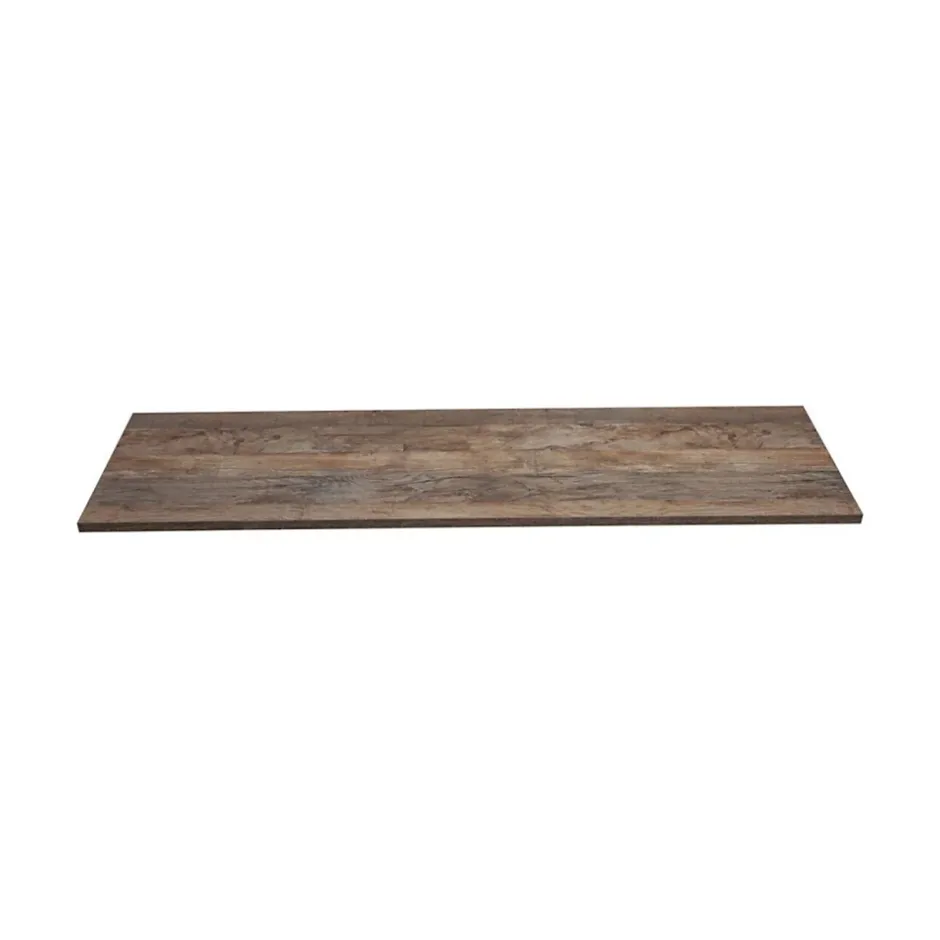 Meublorama Plan vasque VANTA chene foncé 120 cm Tablette de salle de bain