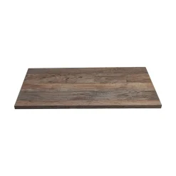 Meublorama Plan vasque VANTA chene foncé 80 cm Tablette de salle de bain