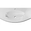 Plan vasque verre Vague version centre 138 cm* Plan Simple Vasque