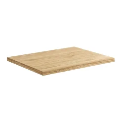 Meublorama Plan vasque YOKA Finition chene clair, 70 cm* Plan Double Vasque