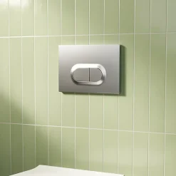 Vitra Plaque de chasse d'eau chrome mat GoodHome* Wc Suspendu
