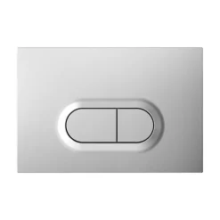 Vitra Plaque de chasse d'eau chrome mat GoodHome* Wc Suspendu