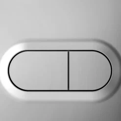 Vitra Plaque de chasse d'eau chrome mat GoodHome* Wc Suspendu