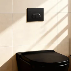 Vitra Plaque de chasse d'eau noir GoodHome