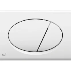 Alca Plaque de commande double touche, Blanc (M70)
