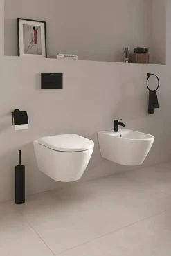 Duravit Plaque de commande et de déclenchement de chasse pour WC et toilettes - Blanc - 21,7x1x14,7cm (LxPxH) - DuraSystem* Wc Suspendu