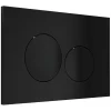 Vente-unique Plaque de commande pour WC avec double touche - Noir - OPULUS