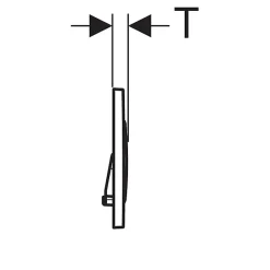 Geberit Plaque de commande WC Sigma20 double touche: blanc, chromé brillant* Wc Suspendu