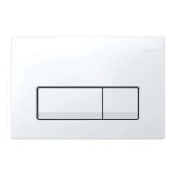 Geberit Plaque de déclenchement delta 50, double touche, blanc alpin (115.119.11.1)* Wc Suspendu