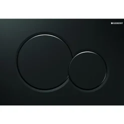Geberit Plaque de déclenchement Sigma01, Noir brillant* Wc Suspendu