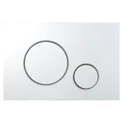 GoodHome Plaque de déclenchement WC double touche chromée* Wc Suspendu
