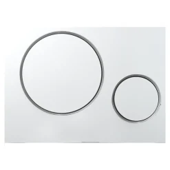 GoodHome Plaque de déclenchement WC double touche chromée* Wc Suspendu