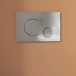 GoodHome Plaque de déclenchement WC double touche chromée* Wc Suspendu